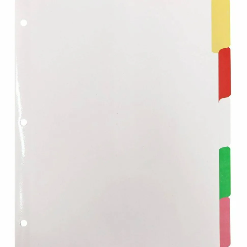 Business Source Laminated Write-On Tab Indexes - 5 Write-on Tab(s) - 5 Tab(s)/Set - 11" Tab x 8.50" Ta - 20074