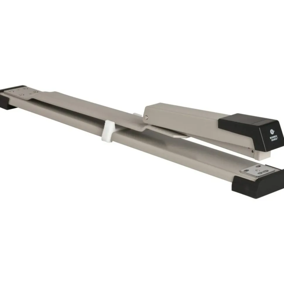 Business Source Long Reach Stapler - Staples Upto 20 Sheet of 20lb Paper - Holds Upto 210 Staple - Full Strip - 62827