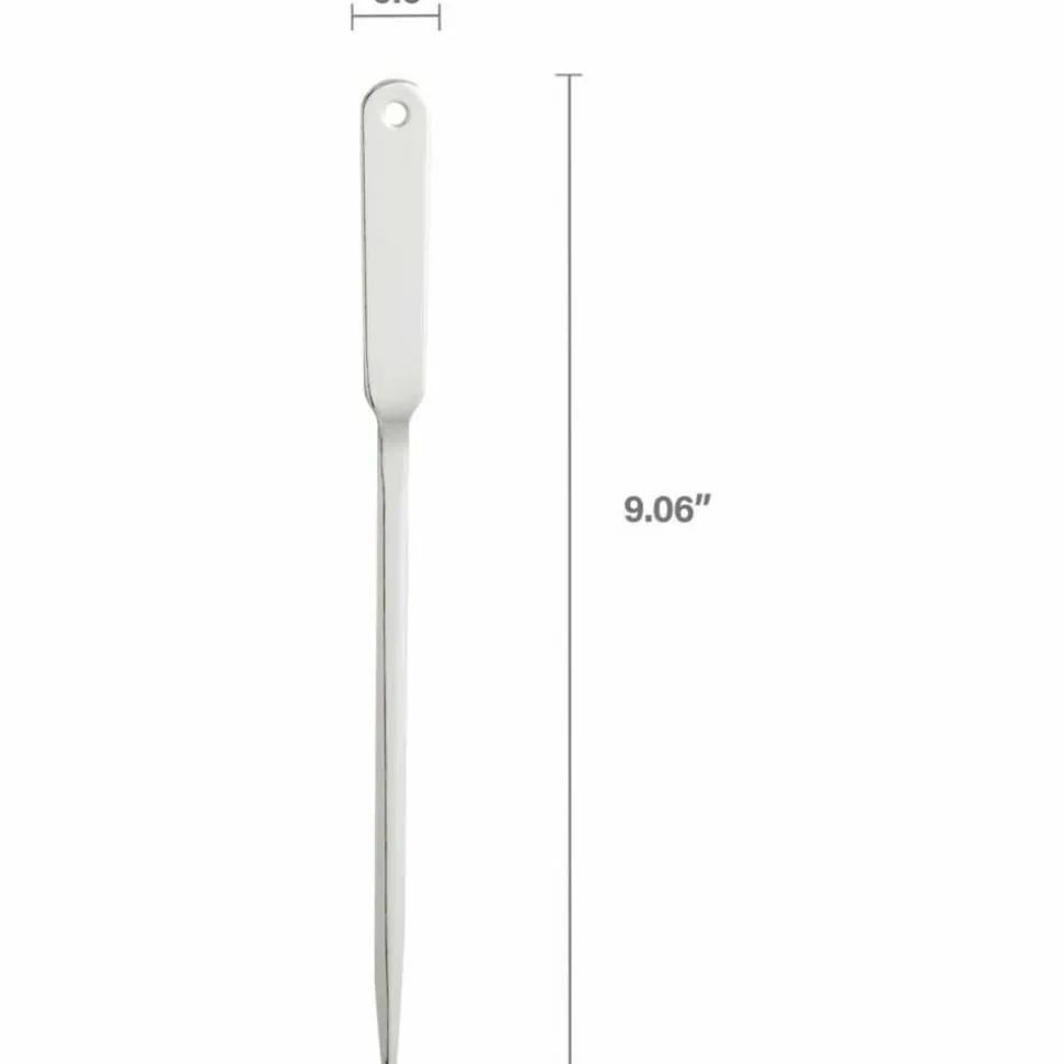 Business Source Nickel-Plated Letter Opener - 9" Length - Desktop - Silver - 1 Each