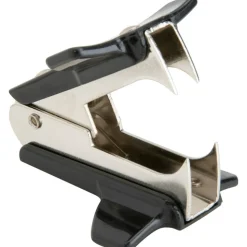 Business Source Nickel-plated Teeth Staple Remover - Plastic - Black - 1 Each