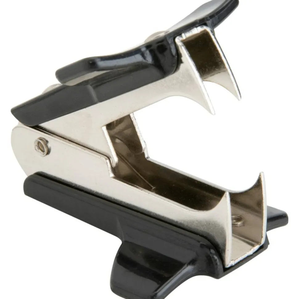 Business Source Nickel-plated Teeth Staple Remover - Plastic - Black - 1 Each