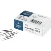 Business Source Paper Clips - No. 1 - 1000 / Pack - Silver - Steel