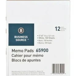 Business Source Plain Memo Pads