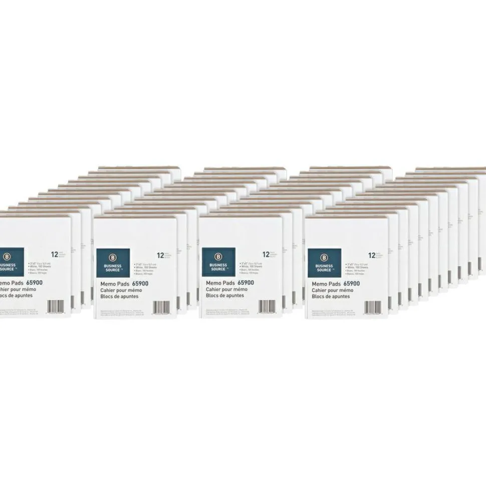 Business Source Plain Memo Pads