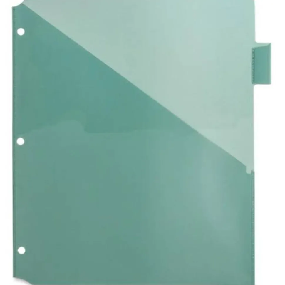 Business Source Pocket Index Dividers - 8 Print-on Tab(s) - 8.5" Dividerx 11" Divider - Letter - Plastic Divider - 32372