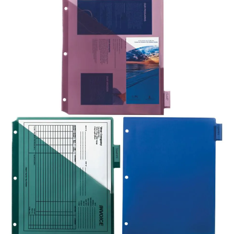 Business Source Pocket Index Dividers - 8 Print-on Tab(s) - 8.5" Dividerx 11" Divider - Letter - Plastic Divider - 32372