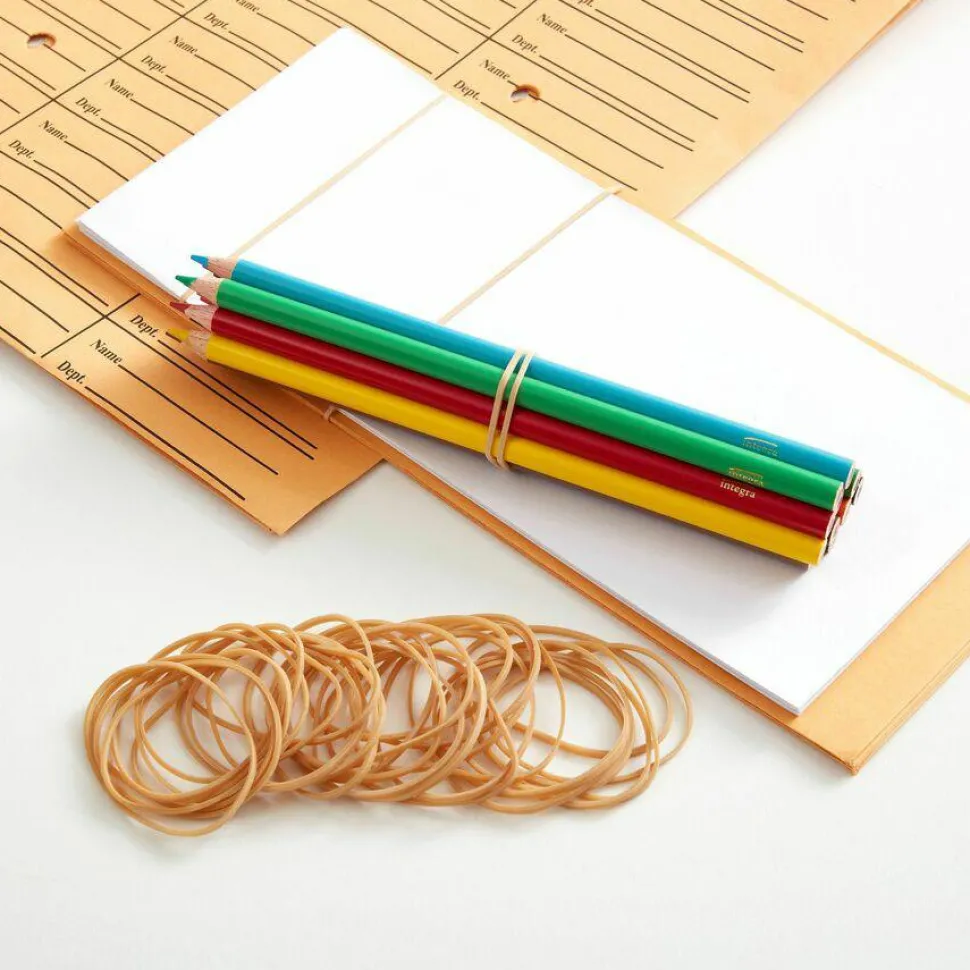 Business Source Quality Rubber Bands - Size: #16 - 2.5" Length x 0.1" Width - Sustainable - Rubber - Crepe - 1800 / Pack