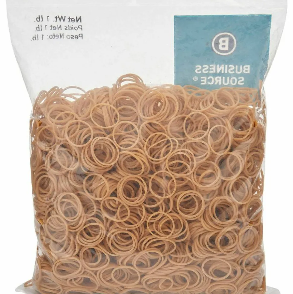 Business Source Quality Rubber Bands - Size: #10 - 1.3" Length x 0.1" Width - Sustainable - Rubber - Crepe - 3700 / Pack
