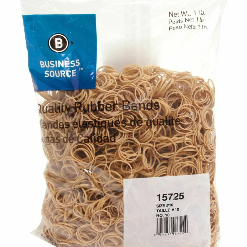 Business Source Quality Rubber Bands - Size: #10 - 1.3" Length x 0.1" Width - Sustainable - Rubber - Crepe - 3700 / Pack