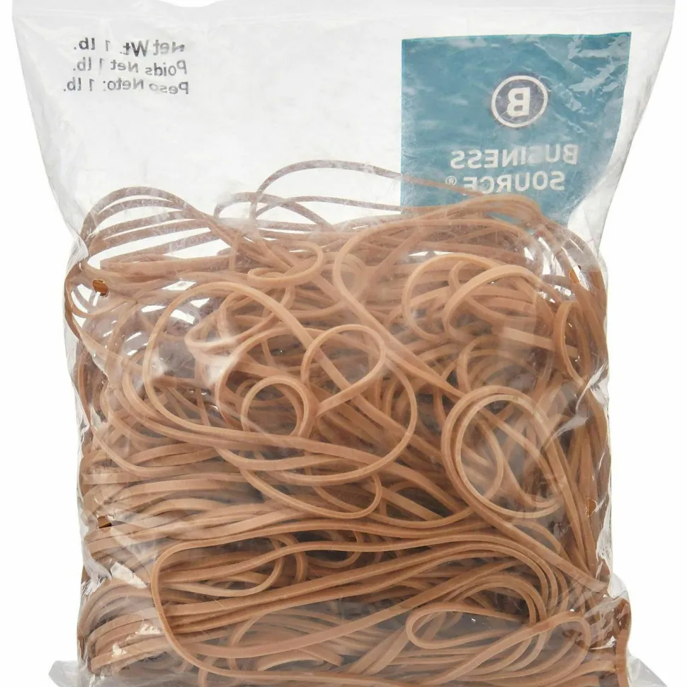 Business Source Quality Rubber Bands - Size: #117B - 7" Length x 0.1" Width - Sustainable - Rubber - Crepe - 200 / Pack