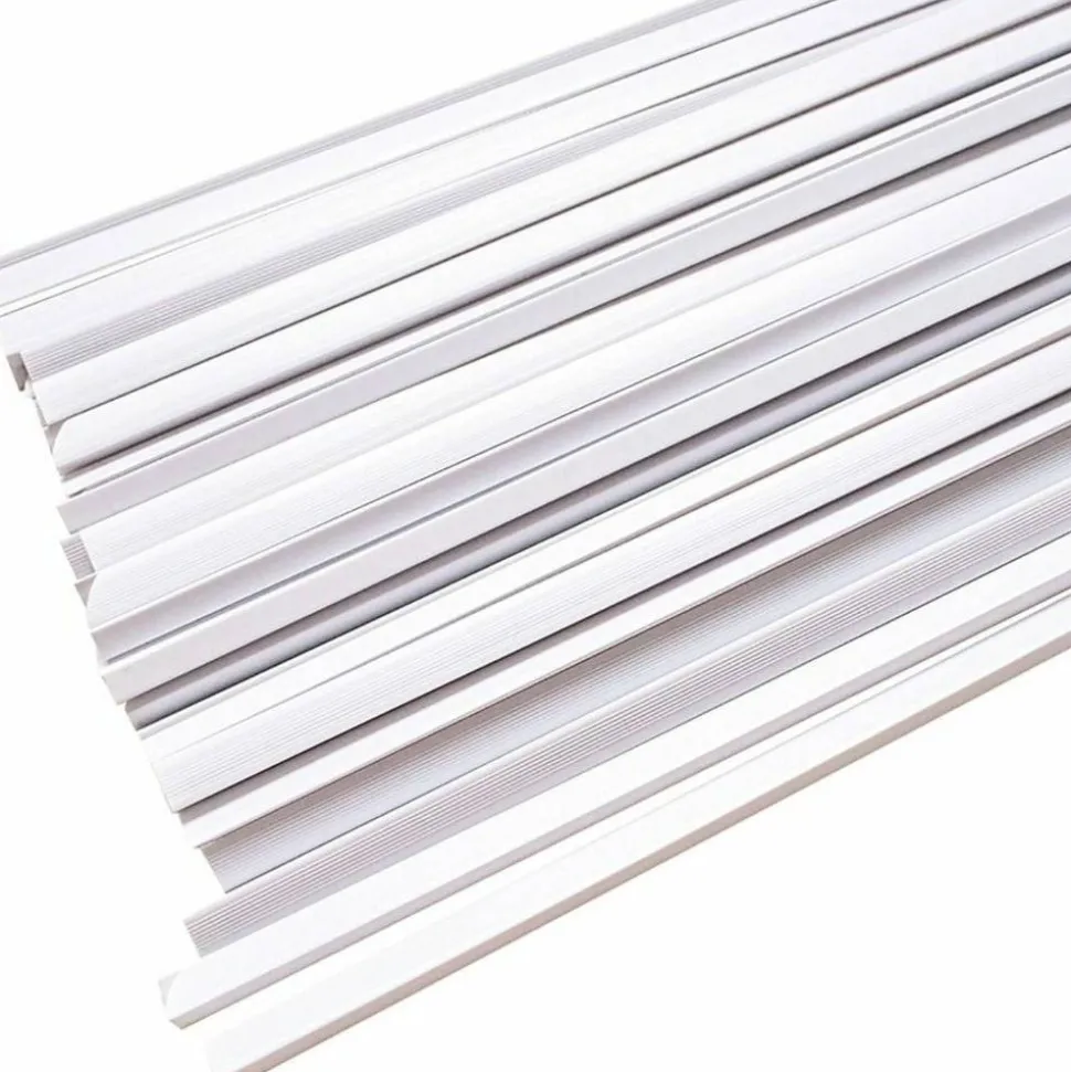Business Source Report Cover - 1/8" Folder Capacity - 8 1/8" x 11" - Polypropylene - White - 50 / Box