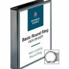 Business Source Round Ring View Binder