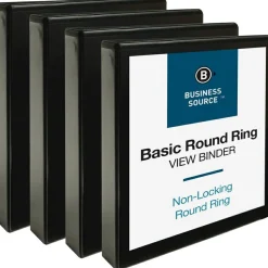 Business Source Round Ring View Binder