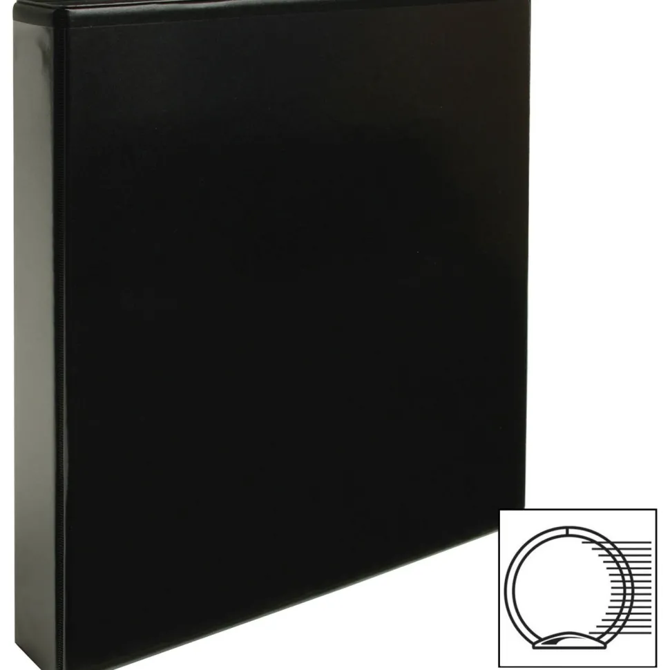 Business Source Round Ring View Binder
