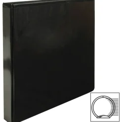 Business Source Round Ring View Binder, 1