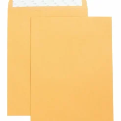 Business Source Self Adhesive Kraft Catalog Envelopes - Catalog - 10" Width x 13" Length - 28 lb - Self-sealing - Brown Kraft - Kraft - 250 / Box