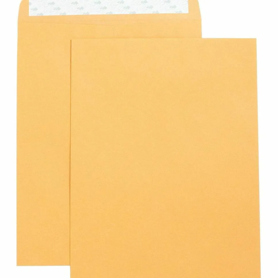 Business Source Self Adhesive Kraft Catalog Envelopes - Catalog - 10" Width x 13" Length - 28 lb - Self-sealing - Brown Kraft - Kraft - 250 / Box