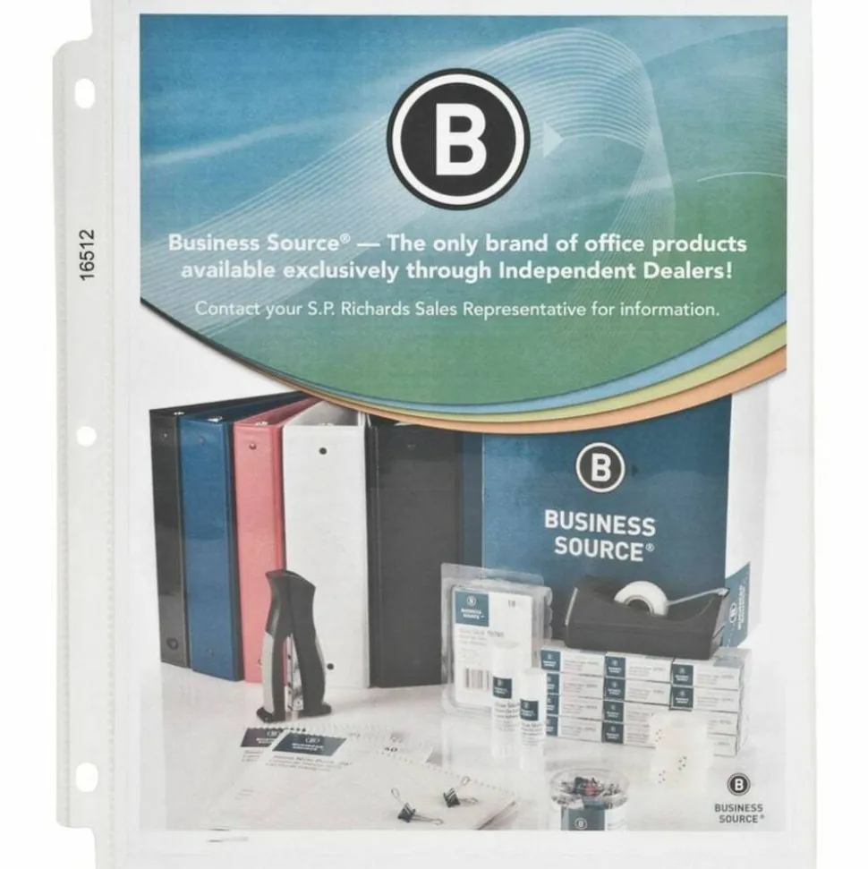 Business Source Sheet Protectors - 3.3 mil Thickness - 16512 - 50/Pack
