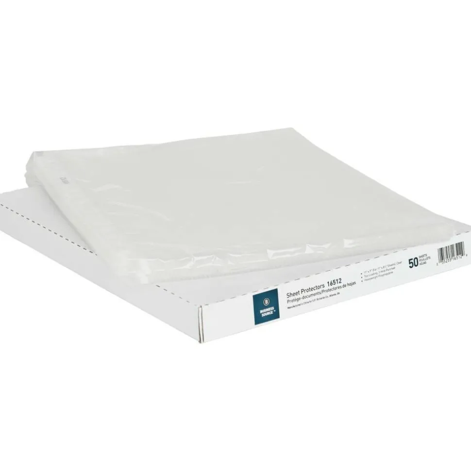 Business Source Sheet Protectors - 3.3 mil Thickness - 16512 - 50/Pack