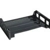 Business Source Side-loading Stackable Letter Trays - Desktop - Stackable - 20% Recycled - Black - 1 Each