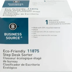 Business Source 6-slot Inclined Desk Step Sorter