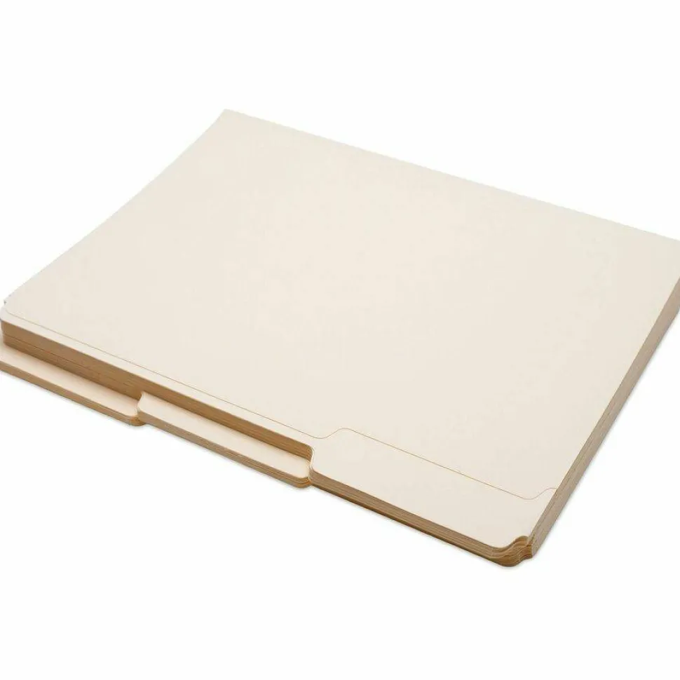 Business Source 1/3 Tab Cut Letter Recycled Top Tab File Folder