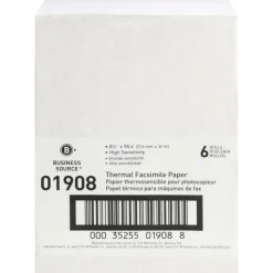 Business Source Thermal Fax Paper Rolls