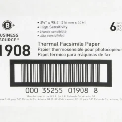 Business Source Thermal Fax Paper Rolls