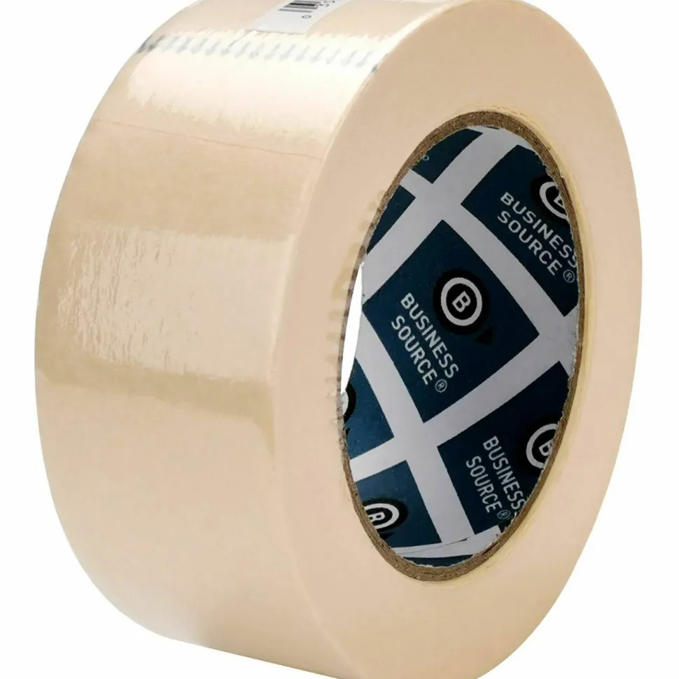 Business Source Utility-purpose Masking Tape - 60 yd x 2"- 3" Core - Tan - Crepe Paper Backing - - 16462PK