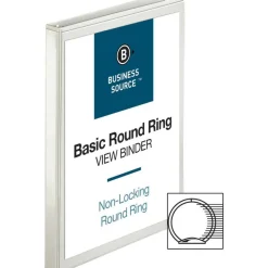 Business Source View 3-Ring Binder, 1/2