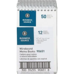 Business Source Wirebound Memo Books, 5