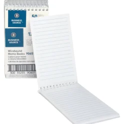 Business Source Wirebound Memo Books, 5