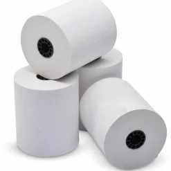 Business Source 3-1/8"x230' POS Receipt Thermal Rolls, 3 1/8" x 230 ft, 48 g/m² Grammage, White, 10-Pack