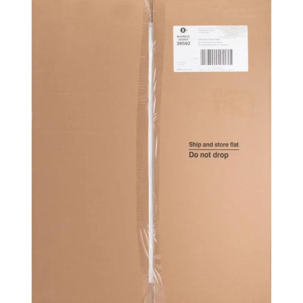 Business Source 25"x30" Self-stick Easel Pads - 30 Sheets - Plain - 25" x 30" Sheet Size - White Paper - Cardboard Cover - Self-stick - 4 / Carton