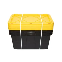 by GreenMade Professional Storage Tote With Handles/Snap Lid, 27 Gallon, 30-1/10