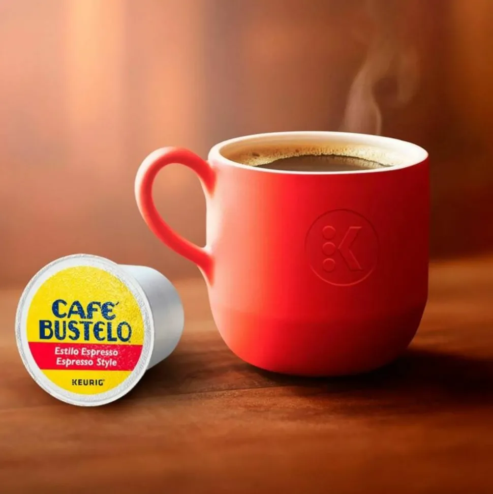 Cafe Bustelo Caf Bustelo Espresso Roast Coffee K Cup Pods, Box Of 48