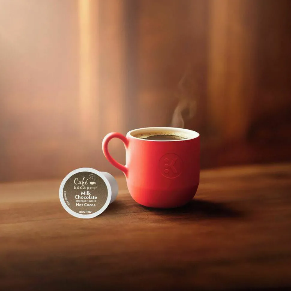 Cafe Escapes Caf Escapes Milk Chocolate Hot Cocoa Single Serve K Cup , Box Of 24