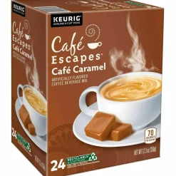 Café Escapes Café Caramel K-Cups, 24/Box