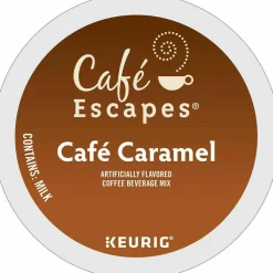 Café Escapes Café Caramel K-Cups, 24/Box