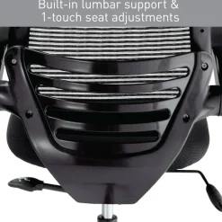 Calusa Mesh Mid-Back Manager's Office Chair, Black, BIFMA Compliant