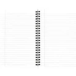 Cambridge Limited 30% Recycled Business Notebook, 4 7/8" x 8", 1 Subject, Legal Ruled, 80 Sheets, Black (06074)