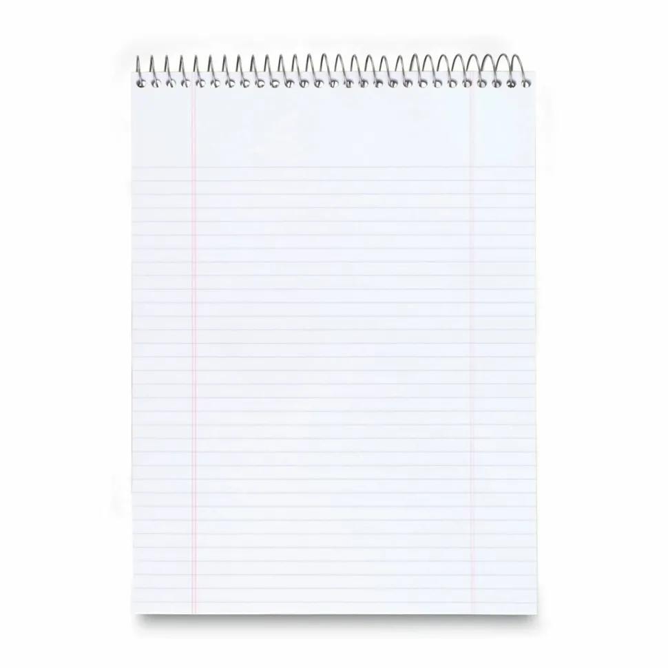 Cambridge Stiff-Back Wire Bound Notepad, Navy Cover, Medium/College Rule, (70) White 8.5 x 11 Sheets