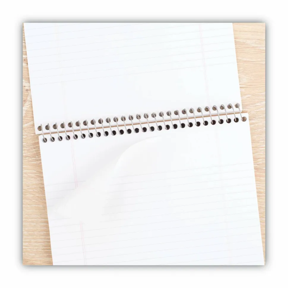 Cambridge Stiff-Back Wire Bound Notepad, Navy Cover, Medium/College Rule, (70) White 8.5 x 11 Sheets