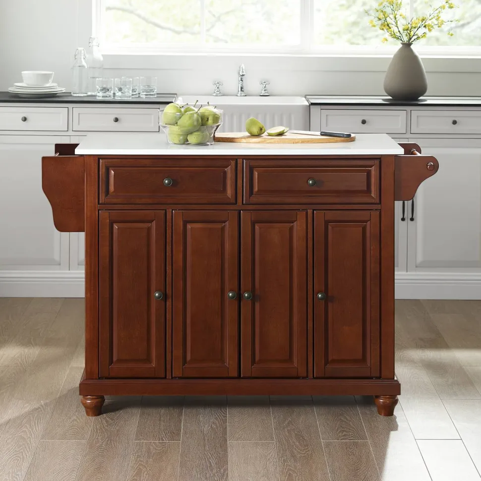 Cambridge Granite Top Full Size Kitchen Island/Cart