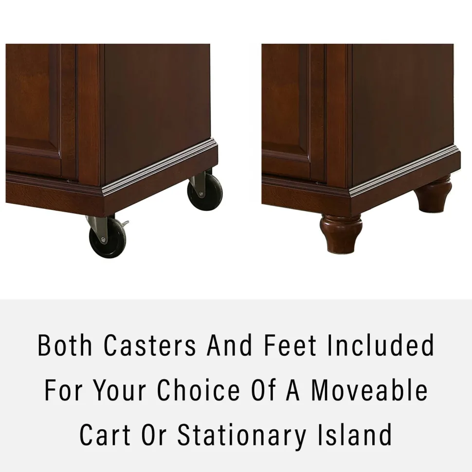 Cambridge Granite Top Full Size Kitchen Island/Cart