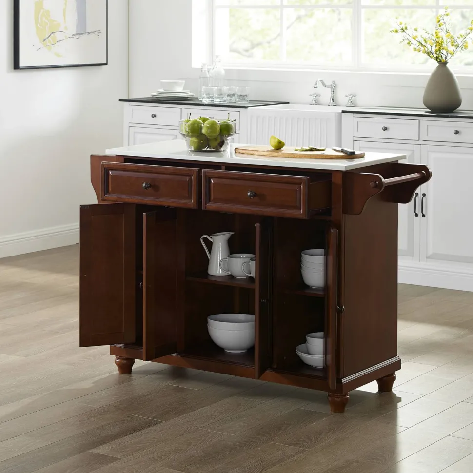 Cambridge Granite Top Full Size Kitchen Island/Cart