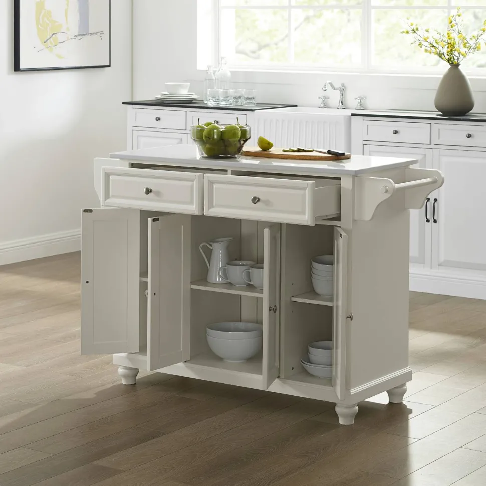 Cambridge Granite Top Full Size Kitchen Island/Cart