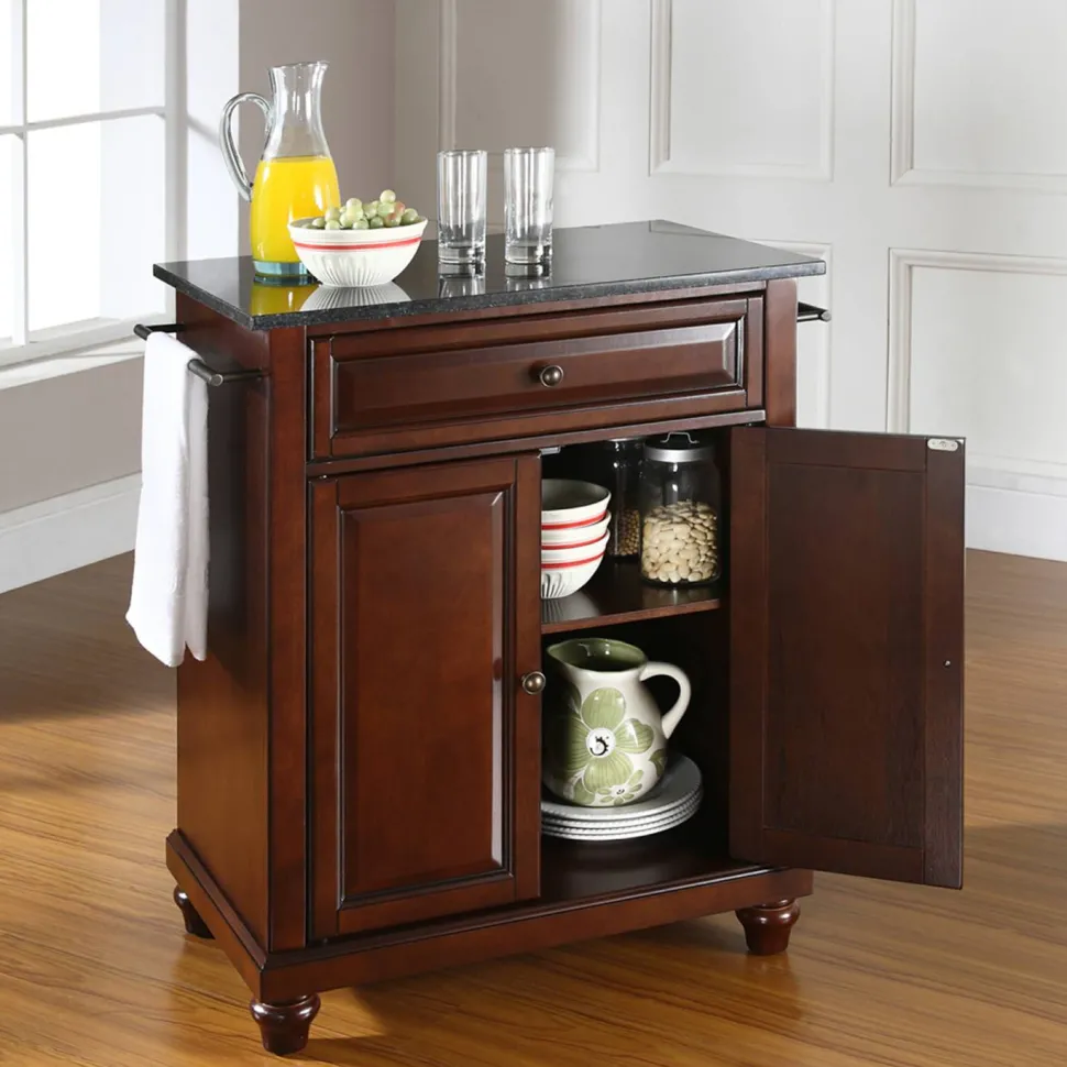Cambridge Granite Top Portable Kitchen Island/Cart