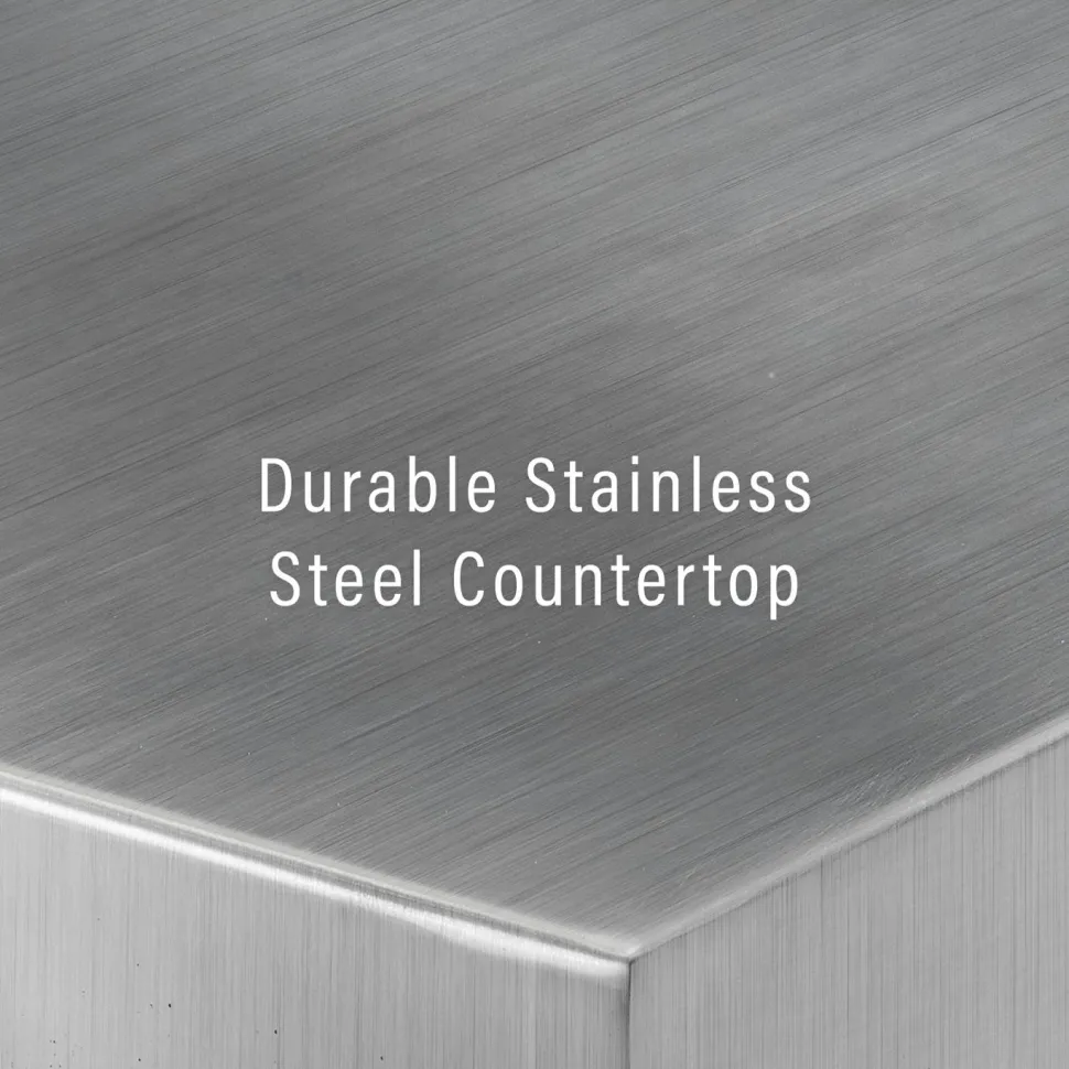 Cambridge Stainless Steel Top Full Size Kitchen Island/Cart