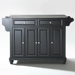 Cambridge Stainless Steel Top Full Size Kitchen Island/Cart